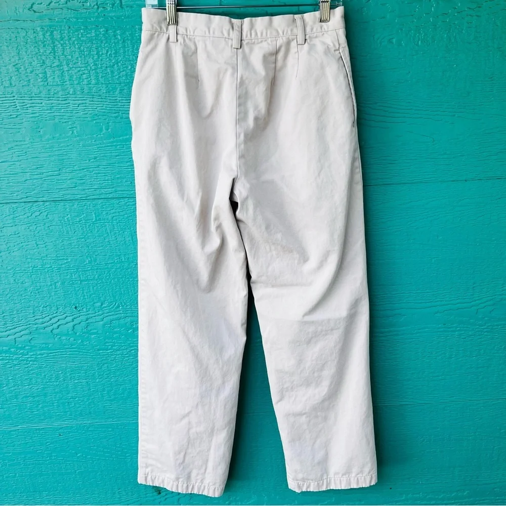 J.CREW COTTON LINED KHAKI STRAIGHT LEG CHINO PANTS SIZE 6 MADE IN HONG KONG
